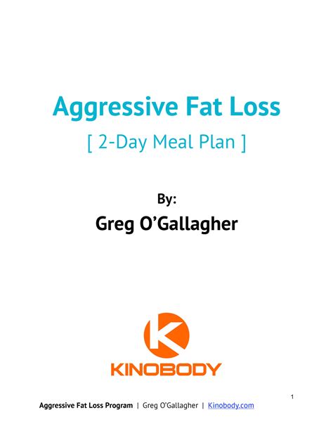 kinobody meal plan.